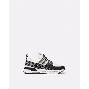 Versace Jeans Couture Monochrome Mesh-Panel Chunky Sneakers